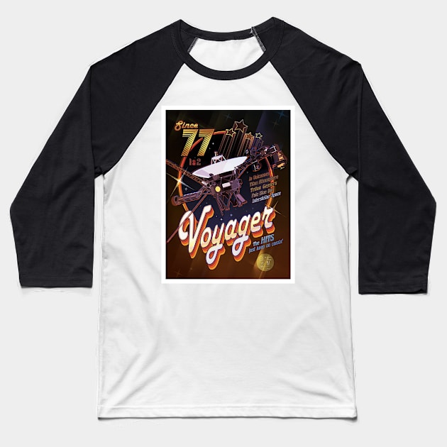 Voyager 1 Poster Baseball T-Shirt by headrubble